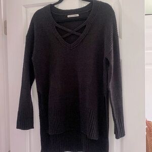Moral Fiber Black Sweater, lightly worn